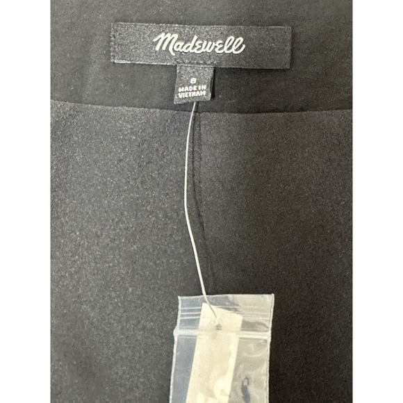 NWT Madewell Womens Katrina Crop Vest Small Softdrape Tencel Modal Blend Black - Picture 11 of 12